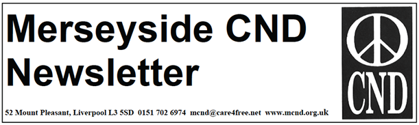 Merseyside CND Newsletter header