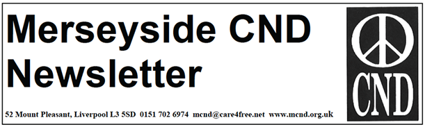 Merseyside CND newsletter header