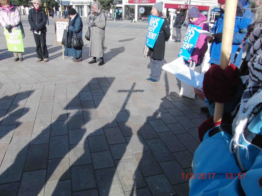 71e 1.3.17 Pax Christi Ash Wednesday Witness for Nonviolence in Liverpool